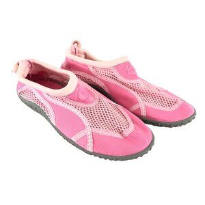 Fantiny Girls Water Shoes Fabric Mesh Drawstring Pink Size 34 US 2.5